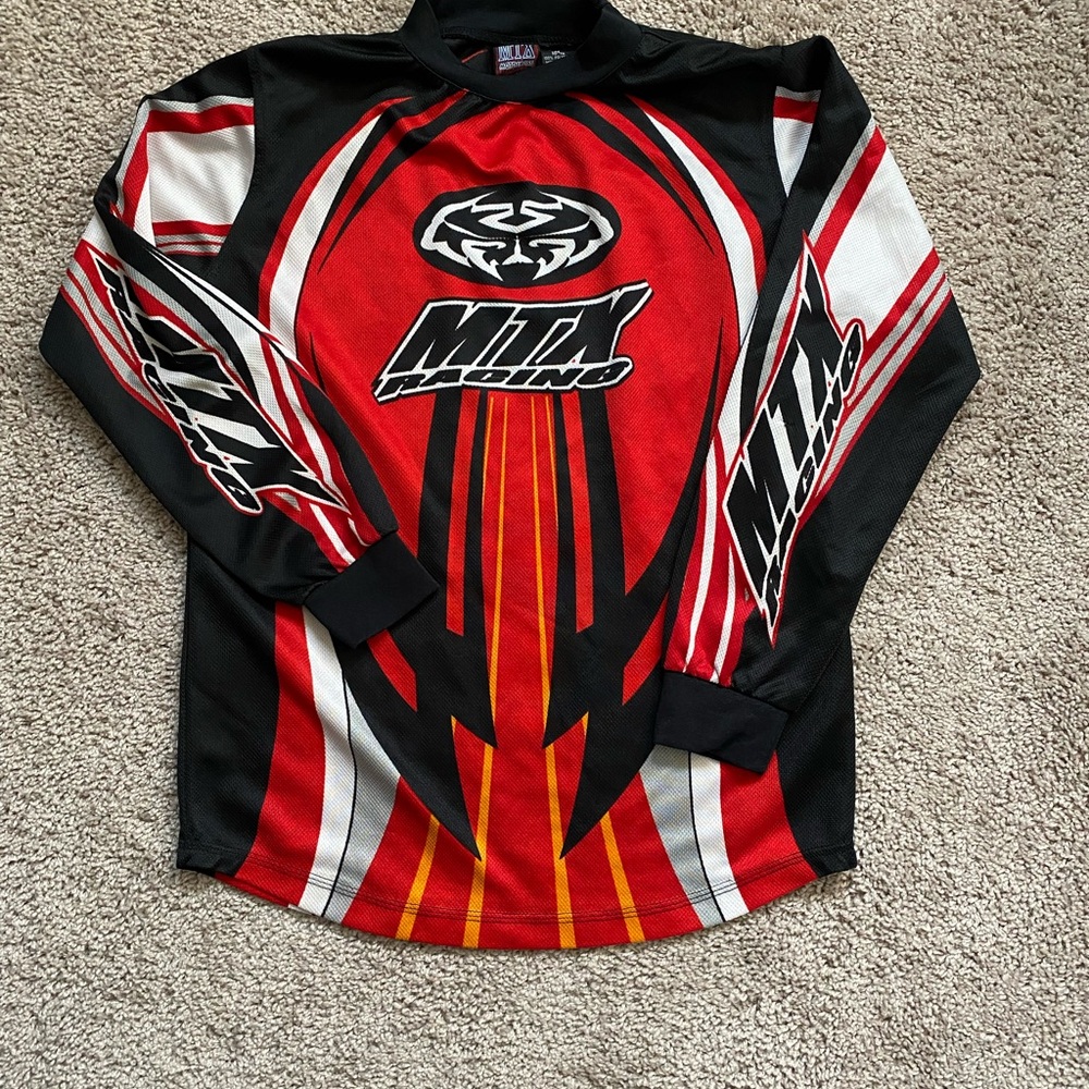 Vintage MTX Racing Red and Black Jersey